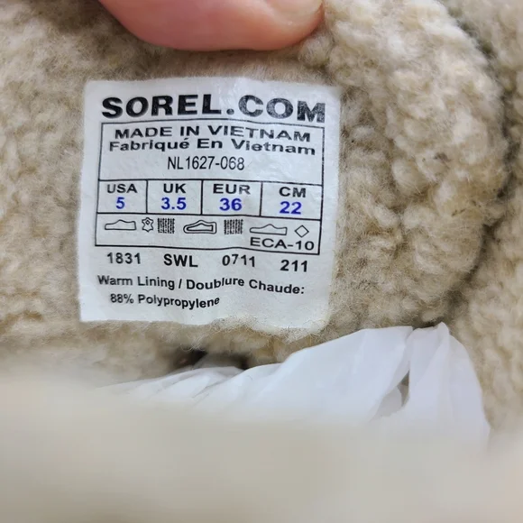 SOREL Tivoli Tweed Houndstooth Boots Size 5 Lace Up Waterproof Rain Snow - Picture 11 of 15